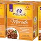 Wellness Healthly Indulgence Morsels Adult Wet Cat Food, Natural, Protein-Rich, Grain Free, 3 Ounce Pouch, 24 Pack, (Chicken & Salmon)