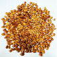 Glass Stones, 0.85LB/385g Orange Aquarium Gravel Rocks, Orange Pebbles for Fish Tank, Sea Glass for Vase Filler Craft