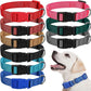 9 Pieces Adjustable Dog Collar for Animal, Soft Nylon Pets Puppy Collar with Quick Release Buckle Holder Bulk for Dogs Walking Running Training(Small,Retro Colors)