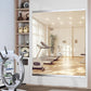 Hasipu Home Gym Mirror 55" L x 24" W - 2PCS Large Full Body Mirror for Yoga, Wall-Mounted Mirrors for Fitness, Garage, Dance Studio, 0.16in Tempered Glass Frameless