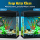 CFS – Pack of 2, Cut to Fit Carbon Infused Filter Pad Media for Clean & Clear Fish Tank and Ponds – Fresh & Filtered Water for Aquariums – Charcoal Filter Pads – Black – 10.5" x 72"