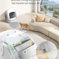 Meowant Self Cleaning Litter Box, Automatic Litter Box Self Cleaning with APP Control, 75L Extra Large Open Low Entry Smart Cats Litter Boxs for Multi-Cat Compatible Senior Cats Large Cats
