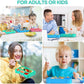 Bento Box Adult Lunch Box, Bento Box Lunch Box Snack Containers for Kid/Adult/Toddler, 6 Compartment Bento Lunch Box for Kids,Microwave & Dishwasher & Freezer Safe(Green)