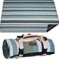 Waterproof Picnic Blanket 80" x 80" in Portable with Carry Strap for Beach Mat or Family Outdoor Camping Party, Park Blanket for Grass Park, Hiking, Travel, Concerts (Green&White, 80" x 80")