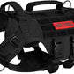 OneTigris Tactical Dog Harness for Small Dogs, No Pull Small Dog Vest Harness with Handles Breathable Military Dogs Molle Vests, Harness for Walking Hiking Training (Black, XS)