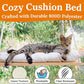 Cat Window Perch for Large Cats - Hammock Bed for Heavy Indoor Cats - Solid Wood Seat, 5 Strong Suction Cups, Soft Cushion - Rustic Shelf for Pets Inside