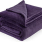 Bedsure Fleece Blankets Queen Size Purple - Bed Blanket Soft Lightweight Plush Fuzzy Cozy Luxury Microfiber, 90x90 inches