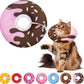 Cat Cone Collar Soft, Adjustable Cat Recovery Collar Kitten Cones to Stop Licking, Cute Donut Neck Donut Pillow After Surgery, Healing Elizabethan Collar for Kittens(Chocolate, Large)