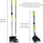 Aluminum Telescoping Metal Handled Poop Tray with Rake Sturdy Lightweight Pooper Scooper Extends 43" Long Scoop Great for Large & Small Dogs (2154)