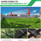 Portable Volleyball Net 5-Height Adjustable for Backyard with Widened Base, Tetoron Net, 6 Metal Stakes and 4 Sandbags, 12ft/14ft Volleyball Practice Training Equipment with Carry Bag