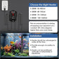 Aquarium Heater 300W Fish Tank Heater with External Thermostat (Dual Digital Display), Turtle Heater for Tanks 40-75 Gallons, Dry-Run/Overheating Protection and Memory Function