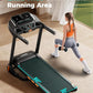 Treadmill for Home, 3.0HP Folding Treadmill with Incline, 300 lbs Capacity, Bluetooth & Heart Rate Sensor, Space-Saving Design