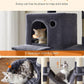 Feandrea Cat Tree, 81.1-Inch Large Cat Tower with 13 Scratching Posts, 2 Perches, 2 Caves, Basket, Hammock, Pompoms, Multi-Level Plush Cat Condo for Indoor Cats, Smoky Gray UPCT190G01