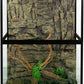 REPTIZOO 135 Gallon Glass Reptile Terrarium Tank, 36" x 18" x 48" Wide & Tall Reptile Terrarium, Chameleon Cage with Sliding Front Door Top Screen Ventilation, Easy Assembly
