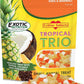 Tropical Trio - Healthy Natural Mixed Dried Fruit Treat - Papaya, Coconut, Pineapple - for Sugar Gliders, Squirrels, Prairie Dogs, Skunks, Marmosets, Parrots, Birds, Rats, Small Pets (4.5 oz.)