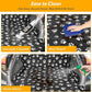 F-color SUV Cargo Liner for Dogs, Upgraded Extra Large Water Resistant Pet Cargo Cover Dog Seat Cover Mat for SUV Sedans Vans with Bumper Flap Protector, Non-Slip, Wear-Proof, Universal Fit, Paw Print