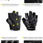 Fitgriff® Workout Gloves (Padded) for Men & Women - Fingerless Gym Gloves for Weight Lifting, Training - Full Palm Protection