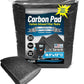 Aquarium Carbon Pad - Cut to Fit Carbon Infused Filter Pad Media for Crystal Clear Fish Tank and Ponds (10.5 Inch Width, 72 Inch Long)