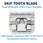 Detachable A Series 4 Blade Dog Grooming Skip Tooth Cuts Length 3 3/8" - 9.6mm Japanese High Carbon Steel Dog Grooming Blade Supplies | Detachable Blade Clippers (Compatible A5 Series(B4)