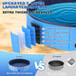Foldable Dog Swimming Pool, Totiro 91"x16" Oversize Collapsable Hard Plastic Portable Bathing Tub for Pet Dog Kiddie Pool Indoor and Outdoor Leakproof PVC Play Pool for Large Dogs Pets Puppy Kids Blue