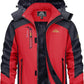 TACVASEN Winter Jacket Men's Water-Resistant Fleece Jacket Snow Ski Jacket Military Tactical Jacket Coat Parka Hood Raincoat