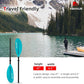 Abahub 1 x Carbon Kayak Paddles, 90.5 Inches Kayaking Oars for Boating, Canoeing with Free Paddle Leash, Carbon Fiber Shaft Black/Blue/Green/Orange/Yellow/White/Red Plastic Blades