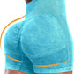 CHRLEISURE Women's 4 Packs Workout Gym Shorts, High Waisted Butt Lifting Scrunch Butt Seamless Booty Shorts
