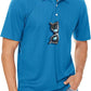 MAGCOMSEN Men's Polo Shirts 3 Buttons Casual Work T Shirts Quick Dry Short Sleeve Golf Shirt Pique Jersey Outdoor Performance
