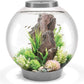 biOrb Classic 60 Acrylic 16-Gallon Aquarium with White LED Lights Modern Tank for Tabletop Display, Silver