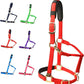 T TEKE Adjustable Horse Halters by Heavy Duty Soft Nylon, Padded with Anti-rubbing Waffle Neoprene on Both Crown & Nose