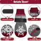 BEAUTYZOO Christmas Winter Anti-Slip Dog Socks with Grips Traction Control for Small Medium Large Dogs, Non Skid Indoor Double Side Pet Paw Protector for Hardwood Floor Wear, Snowflake M