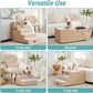 Dog Stairs for Small Dogs, 5 Tier Removable Wider Pet Stairs for Couch and Bed, 23.6" H Non-Slip Dog Steps for Puppies and Old Cats with Support Board, 29.5x19.7x23.6 inch, Beige