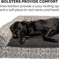 Furhaven Orthopedic Dog Bed for Large Dogs w/ Removable Bolsters & Washable Cover, For Dogs Up to 95 lbs - Plush & Southwest Kilim Woven Decor Sofa - Boulder Gray, Jumbo/XL