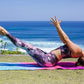 YOGA DESIGN LAB | The Combo Yoga Mat | 2-in-1 Mat+Towel | Eco Luxury | Ideal for Hot Yoga, Power, Bikram, Ashtanga, Sweat | Studio Quality | Includes Carrying Strap!