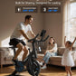 MERACH Exercise Bike, Brake Pad Stationary Bike with Exclusive App, Low Noise Indoor Cycling Bike with 300lbs Weight Capacity, Tablet Mount and Fitness Courses for Weight Loss