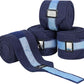 Harrison Howard Horse Polo Wraps Upgrade with Bling Leg Wraps for Horses 4-Pack Fleece Leg Wraps Stable Supplies Navy M