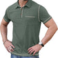 Sailwind Men's Short Sleeve Polo Shirts Casual Summer Classic Collared Golf Shirt with Pocket