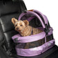 Pet Gear No-Zip View 360 Ultra Lite Pet Safety Carrier & Car Seat for Small Dogs & Cats Push Button Entry, 15", Larkspur,View 360 Ultra Light 15-inch,Larkspur