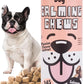 MalsiPree Calming Chews for Dogs - 145 pcs Salmon - Helps Regulate Mood - Anxiety Relief Treats - No Sedative Effect - Freeze Dried - with Passion Flower & Melatonin