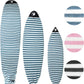 Surf Squared Surfboard Sock Cover and Paddleboard Cover - Lightweight Stretch Protective Surfboard Bag - Surfing Accessories - Shortboard, Longboard, Hybrid, Wakesurf, Standup Paddleboard SUP