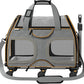 Katziela Rolling Pet Carrier - Airline Compliant with Removable Wheels - TSA Approved for Small Dogs and Cats - Soft FAA Travel Airplane Underseat Wheeled Luggage