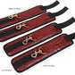 6pcs Black PU Adjustable Straps Sports Training Fitness Gear Home Yoga Set