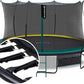 SkyBound 14 FT 12 FT 10FT 8FT 6FT Springless Trampoline for Kids and Adults - Recreational Trampolines with AntiRust Coating - Bungee Cords Outdoor Trampoline for Kids - No-Gap Design Zipper System