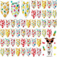 Weewooday 50 Pcs Fruit Dog Bandanas Bulk for Dogs Soft Bibs Adjustable Triangle pet Bandana for Small Medium Large Costume(Fruits Pattern, 19.7 x 13.8 x 13.8 Inch)