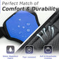 Eagloo Dog Harness Medium Sized Dog, No Pull Service Vest with Reflective Strips and Control Handle, Adjustable and Comfortable for Easy Walking, No Choke Pet Harness with 2 Metal Rings, Blue, M