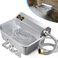 Automatic Dog Water Dispenser, 2 Gallons 304 Stainless Steel Dog Water Bowl for Indoor/Outdoor, Large Water Bowl for Pets & Livestock, Anti Tip, Wide Mouth, Water Auto Fill, Fit GHT 3/4" Faucet