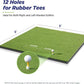 Golfguru Golf Mat, 5x4ft/5x5ft Dense Elite Golf Hitting Mats Practice with 10 Balls, 9 Tees, Heavy Duty Artificial Hitting Training Matt for Backyard Driving Chipping Indoor Outdoor Simulators