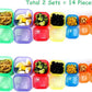 BHYTAKI Portion Control Containers, Double Set (14 Pieces) 21 Day for Weight Loss with Tally Chart and Food Plan