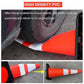OrangeStar 36" Traffic Cones 4-Pack, Orange Safety Cones with 2 Reflective Collars, Weighted Base for Highway, Roadwork, Construction, Warehouse Safety, Parking Lots | Indoor & Outdoor Use