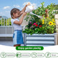 Land Guard Galvanized Raised Garden Bed with Legs, 48×24×32in Large Metal Elevated Raised Planter Box with Drainage Holes for Backyard, Patio, Balcony, 400lb Capacity